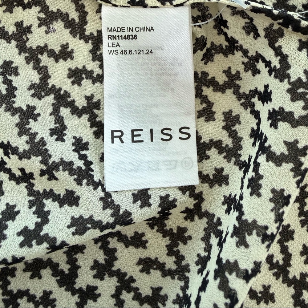 Reiss Lea Desert Trail Print Shirt Women’s Size 8 - Picture 12 of 16